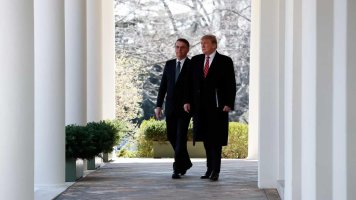 Trump chega à ONU e diz que Bolsonaro 'é um bom homem'