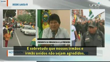 Evo Morales renuncia à Presidência da Bolívia