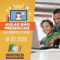 Aulas 'não presenciais' começam no dia 01 de julho em Rolim de Moura