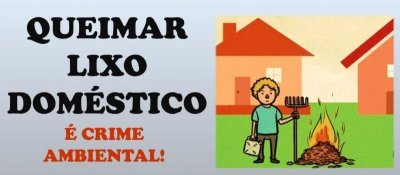 Rolim de Moura: Secretaria de Meio Ambiente alerta que queimar lixo doméstico é crime...