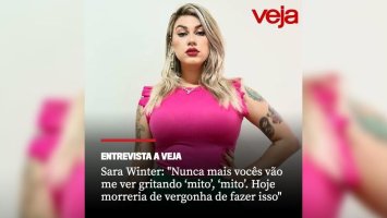 Sara Winter, ex-ativista e apoiadora de Bolsonaro diz: ''Nunca mais vocês vão me ver...