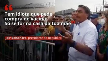 Bolsonaro, que ano passado disse que não iria atrás de imunizante contra covid, diz:...