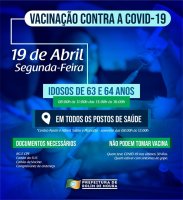 Rolim de Moura: Idosos de 63 e 64 anos serão vacinados contra covid-19 na próxima...