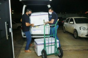 Mais de 4,6 mil doses de vacina contra covid-19 são entregues na Regional de Saúde de...