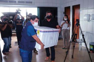 Rondônia recebe mais de 7,4 mil doses da CoronaVac contra covid-19 nesta sexta-feira (14)