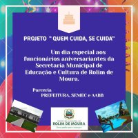 Rolim de Moura: Semec lança projeto 'Quem cuida, se cuida'