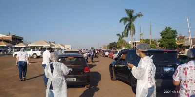 Rolim de Moura: Drive-thru de vacinação contra covid-19 reúne milhares de pessoas para...