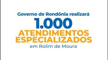 Várias especialidades médicas serão atendidas neste final de semana em Rolim de Moura;...
