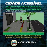Rolim de Moura: Aprovada a lei municipal de padronização das calçadas para dar mais...