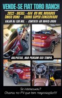OPORTUNIDADE: FIAT TORO RANCH - 2021 / 2022