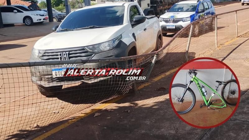 Acidente entre carro e bicicleta é registrado em Rolim de Moura