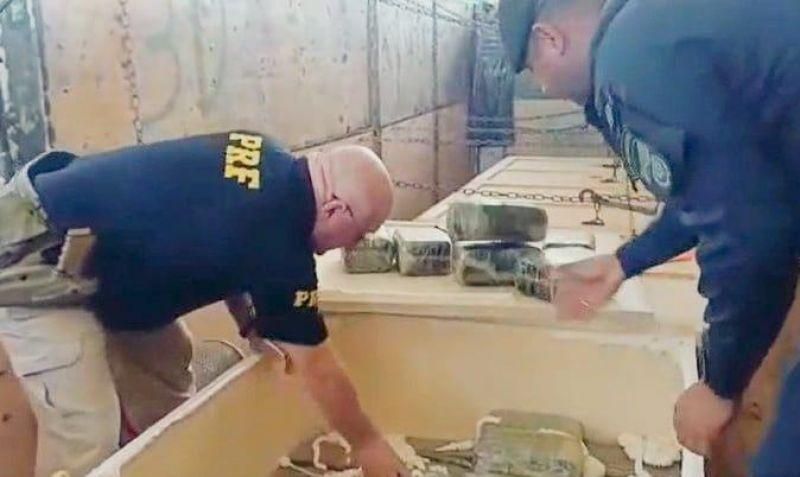 Mais de 1 tonelada de skunk que saiu de Rondônia foi apreendida pela PRF e PM no Mato Grosso