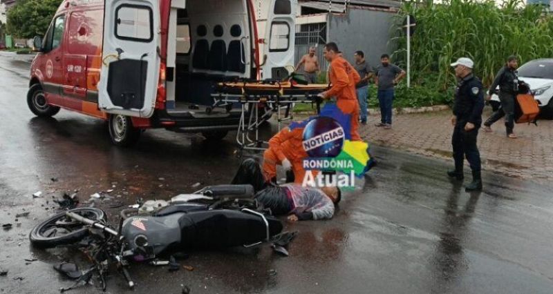 Grave acidente entre moto e caminhão deixa um morto em Ji-Paraná Grave acidente entre moto e caminhão deixa um morto em Ji-Paraná