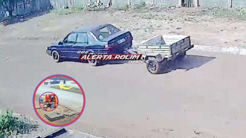 Rolim de Moura: Motorista invade preferencial, causa acidente e foge sem prestar socorro deixando vítimas feridas no chão; vídeo Rolim de Moura: Motorista invade preferencial, causa acidente e foge sem prestar socorro deixando vítimas feridas no chão; vídeo
