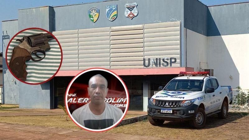 Acusado de tentativa de homicídio em Espigão do Oeste foi preso com arma de fogo em Rolim de Moura Acusado de tentativa de homicídio em Espigão do Oeste foi preso com arma de fogo em Rolim de Moura