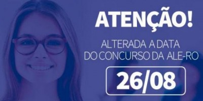 FGV muda data do concurso da ALE-RO e prolonga inscrição