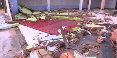 Chuva forte e granizo assustam moradores em Ji-Paraná, RO