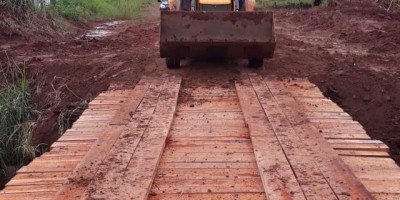 Ponte da avenida Natal é reconstruída pela prefeitura
