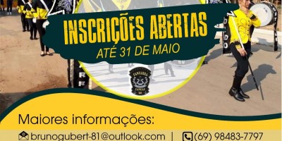 ROLIM DE MOURA: 3º Concurso de bandas e fanfarras acontecerá no dia 08 de junho