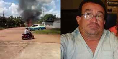 VÍDEO: Carro usado na execução do advogado Sidinei Soteli é abandonado e queimado