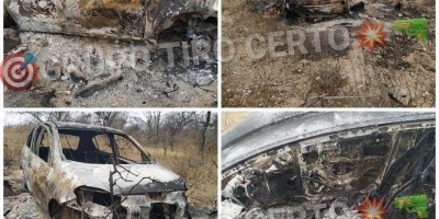 Corpos carbonizados são encontrados dentro de veículo