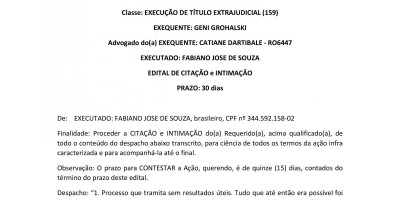 EDITAL DE CITAÇÃO e INTIMAÇÃO