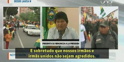 Evo Morales renuncia à Presidência da Bolívia