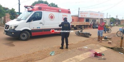 Motociclista fica em estado grave após colisão com carro