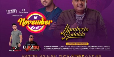 NOVEMBER FEST - Sorteio realizado com sucesso