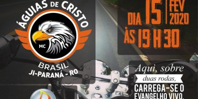 Dia 15 de fevereiro acontecerá 1º Motoculto de Rolim de Moura