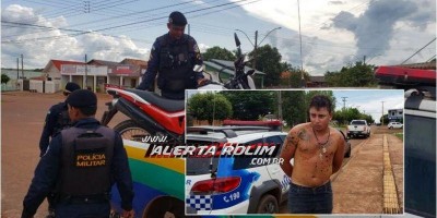 Em ação rápida, PM prende suspeito e moto roubada com auxílio das câmeras de...