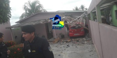Parte de residência explode e atinge casa vizinha em Presidente Medici