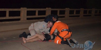 Jovem ameaça se jogar de ponte em Jaru e é salva pelo Corpo de Bombeiros