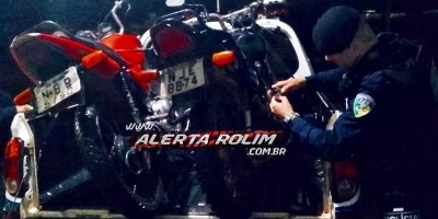 Motocicleta roubada e outra adulterada são apreendidas pela PM em Nova Brasilândia