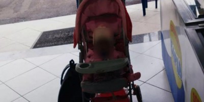 Bebê de nove meses é abandonada em sorveteria em Curitiba