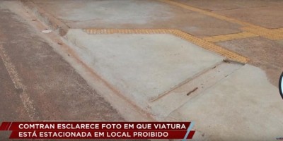 Comtran tenta explicar o porquê de carro oficial ser flagrado estacionado em local...