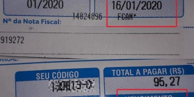 Em Vilhena, consumidor recebe duas contas de energia no mesmo mês