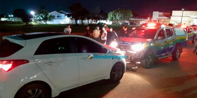 Motorista embriagado colide em viatura da PM em Porto Velho