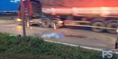 Passageira cai de moto e morre atropelada por carreta no MT