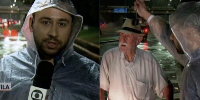 Repórter da Globo que ajudou idoso durante alagamento rebate ataque homofóbico em rede...