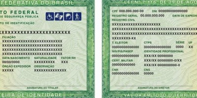 RG mais completo: Nova carteira de identidade reunirá vários documentos em um só
