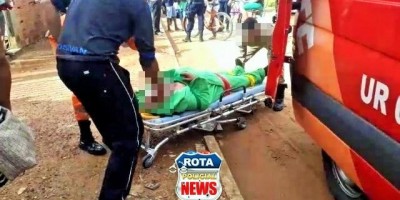 Filho tenta matar irmão a facadas na frente da mãe durante bebedeira em Vilhena