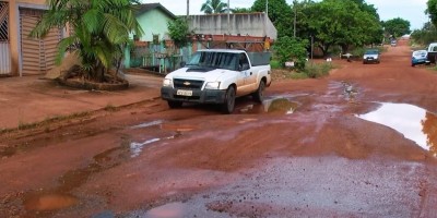 Moradores de Rolim de Moura estão revoltados com as péssimas condições das ruas da...