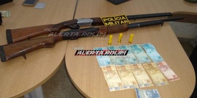 Homem é preso com duas armas de fogo e munições na zona rural de Rolim de Moura