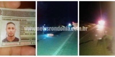 Jovem morre após ser atropelado na BR-319 em Porto Velho