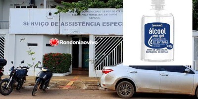 Porto Velho: Bandidos arrombam farmácia da prefeitura e roubam estoque de álcool em gel