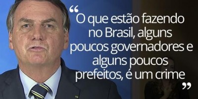 ‘Eu corto verba da saúde e da pesquisa científica e, quando vier uma pandemia, eu a...