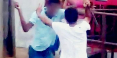 PM flagra irmãos se agredindo no meio da rua por causa de máquina