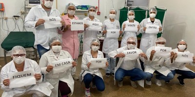 Equipe do Hospital Municipal de Rolim de Moura pede 'Estamos aqui por vocês! Fique em...