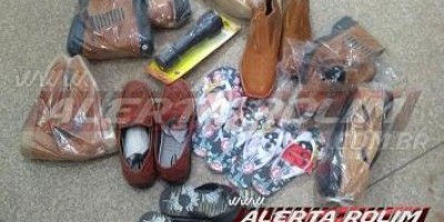 Rolim de Moura: Após arrombar loja de calçados e efetuar furto, individuo acaba preso...